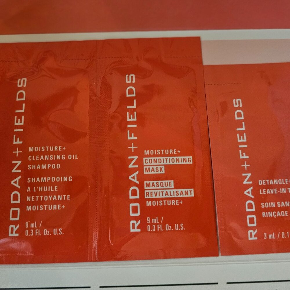 Rodan + Fields Moisture Haircare Regimen Samples x6